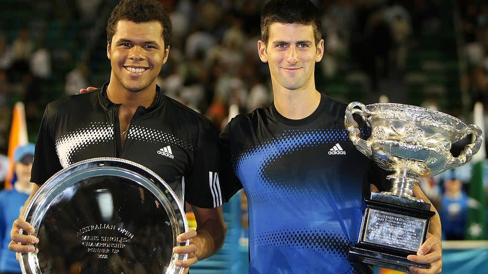 Tsonga was runner-up to Djokovic in 2008. Pic: Getty