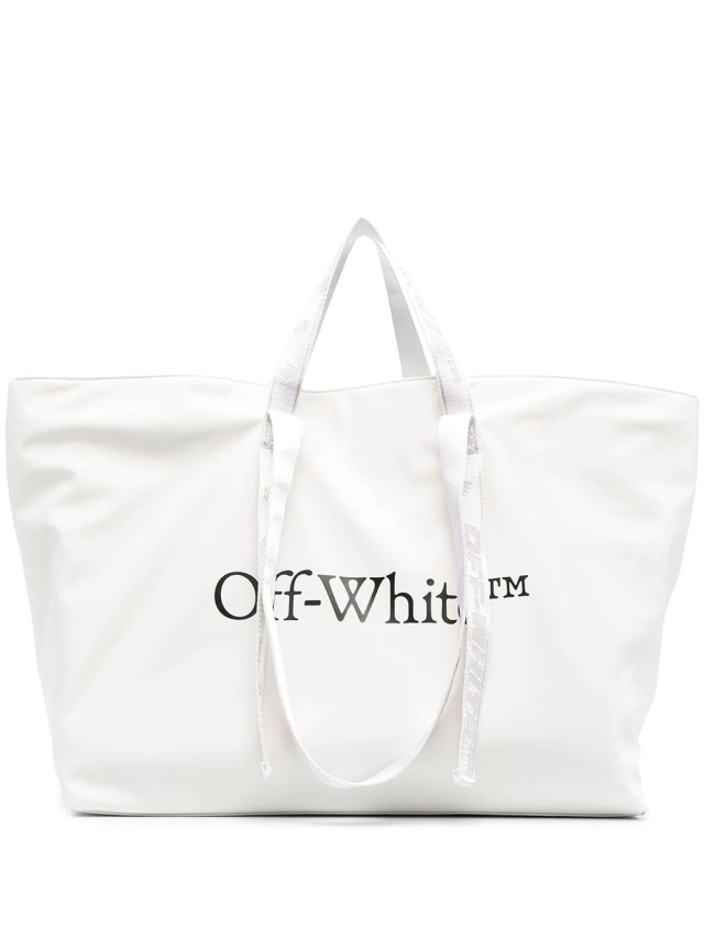 Off White commercial tote bag in nylon