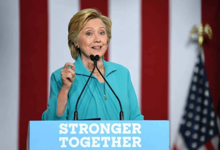 Democratic presidential candidate Hillary Clinton employed unusually tough language as she detailed a history of what she said were Donald Trump's discriminatory actions