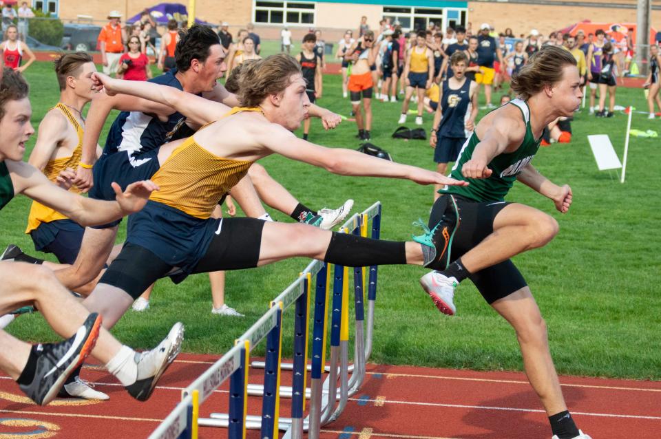 Hornet Brice VanZant looks to take second in the 110-meter hurdles