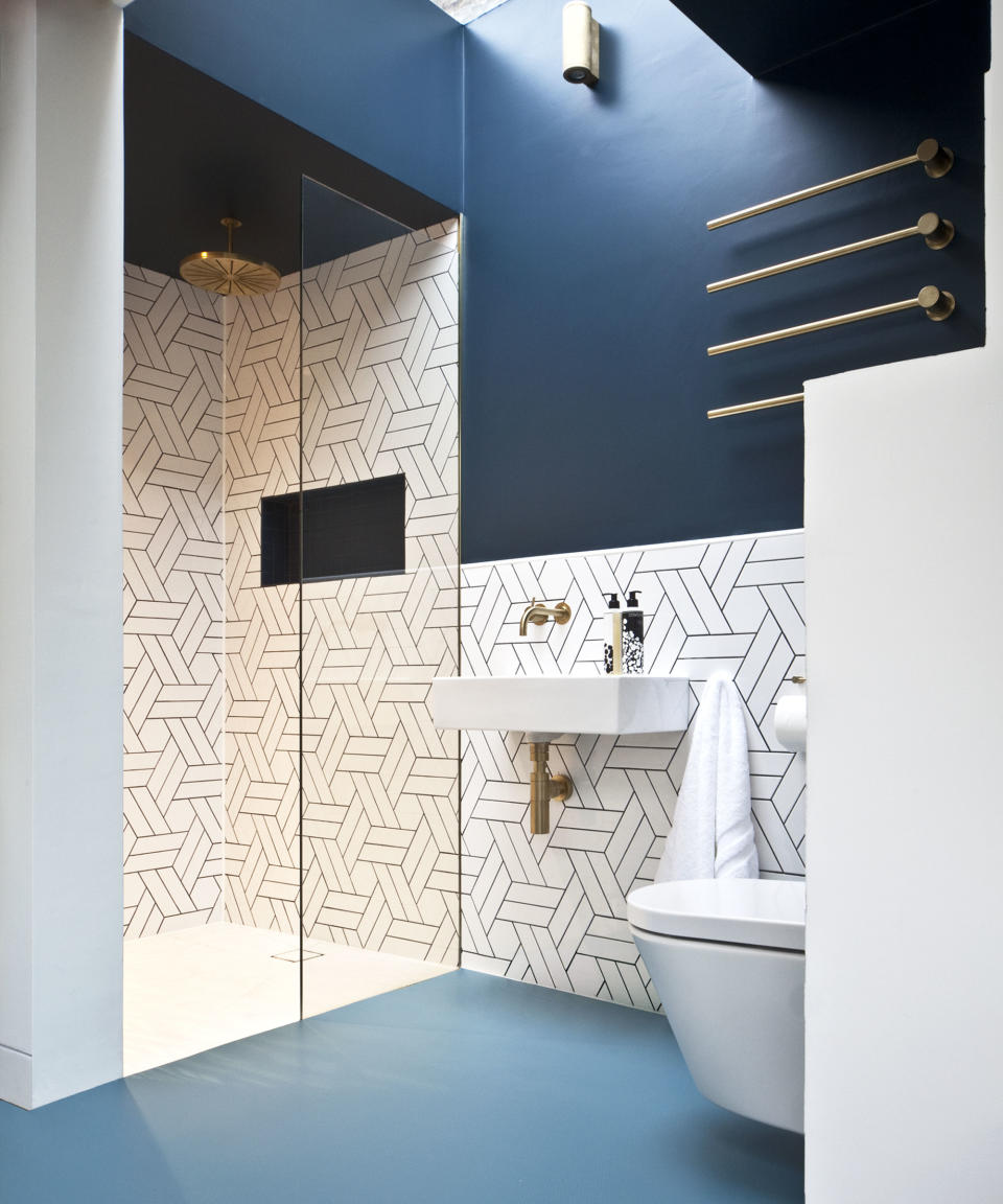 <p> Linoleum and rubber are both natural products that have long-been used to add a pop of color to the bathroom.&#xA0; </p> <p> Okofloor is the next generation; an even greener form of sheet flooring that is colorfast and suitable for use with underfloor heating. Made from organic castor and rapeseed oils, it has a subtly textured finish and is available in seven modern colors. </p>