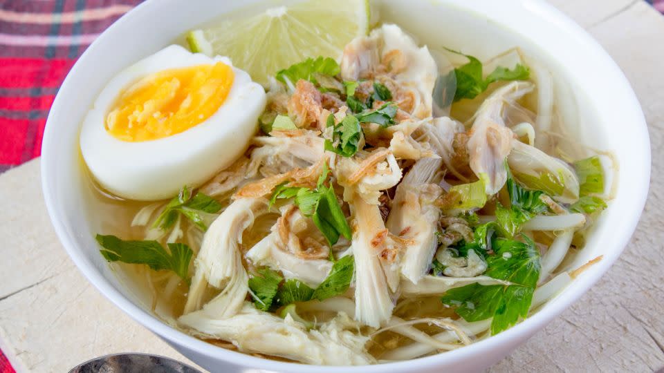 This is chicken noodle soup with an indulgent Indonesian twist. - Shutterstock