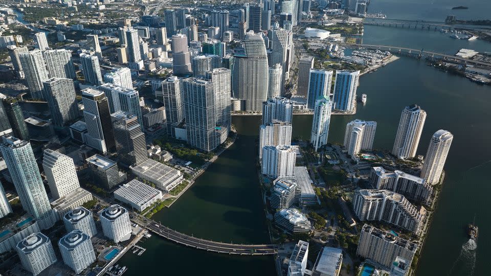 The building is located at the mouth of the Miami River on Biscayne Bay. - Aston Martin Residences Miami