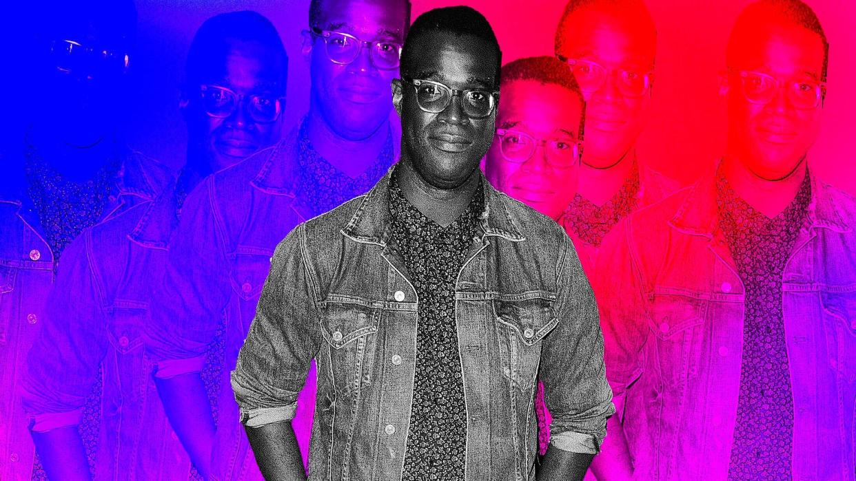 Tunde Adebimpe: "To me personally, it&rsquo;s useless to walk around thinking everyone knows who you are." (Photo: Illustration: Damon Dahlen/HuffPost; Photos: Getty)