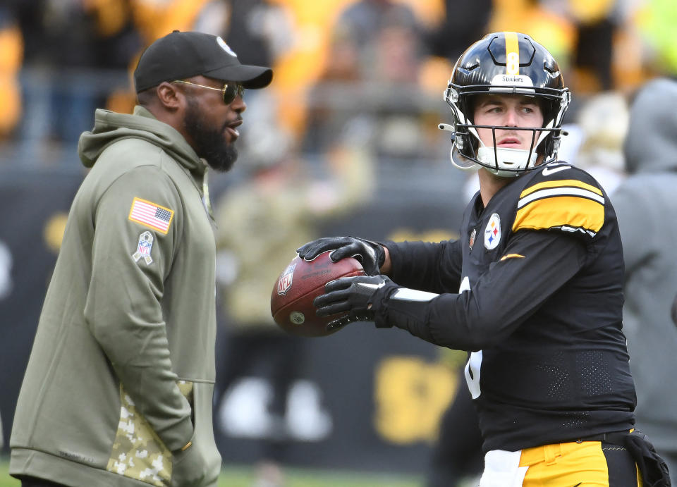 Mike Tomlin, Kenny Pickett and the Steelers do battle with the Colts on Monday Night Football. (Philip G. Pavely-USA TODAY Sports)