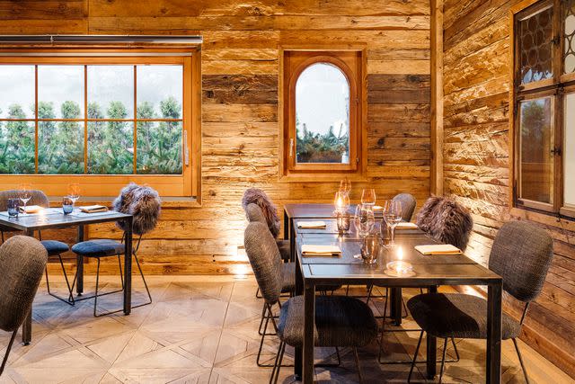 <p>Clara Tuma</p> The dining room at Le Bistrot des Ours.