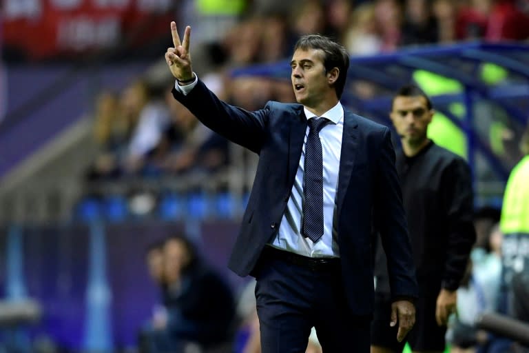 Julen Lopetegui was taking charge of his first competitive game as Real Madrid coach