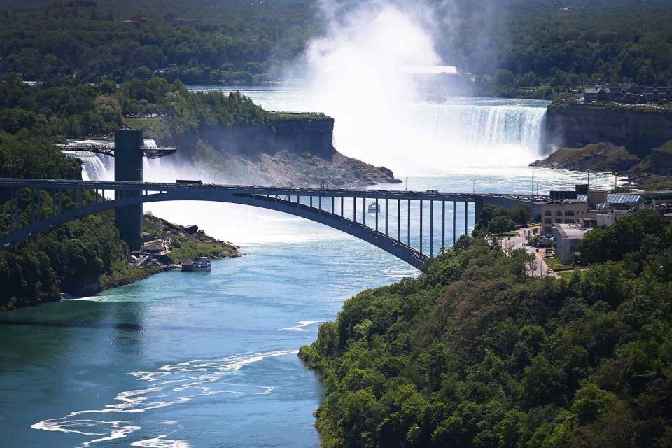 <p>John Moore/Getty</p> Rainbow Bridge