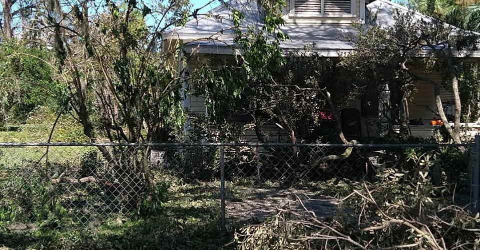 Bradley Burdette's home after Hurricane Ian<span class="copyright">Courtesy of Bradley Burdette</span>