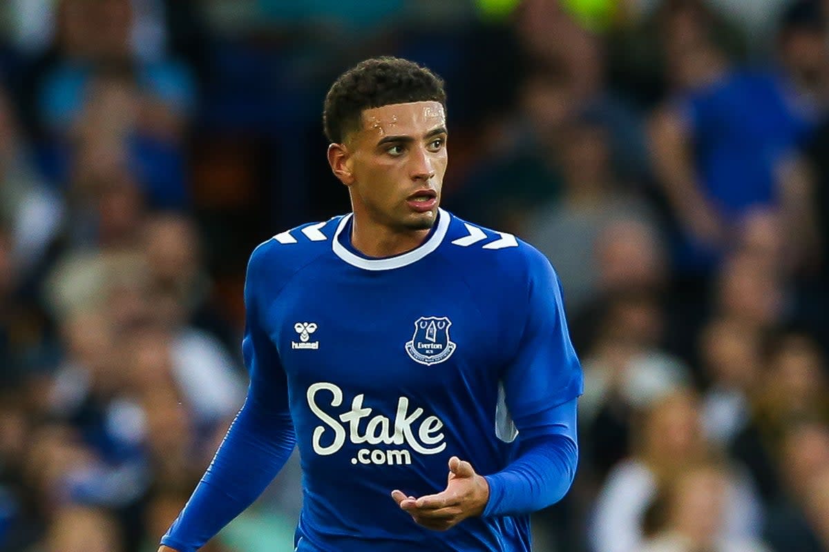Everton defender Ben Godfrey continued his comeback from a broken leg with another outing for the under-21s (Barrington Coombs/PA) (PA Wire)