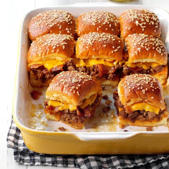 Bacon Cheeseburger Slider Bake