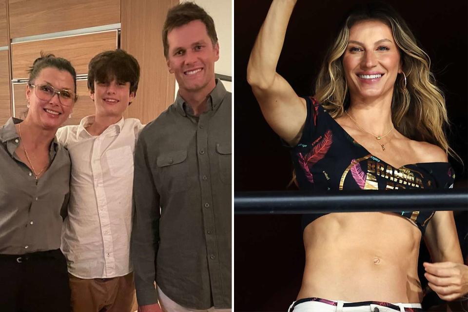 Tom Brady/instagram, Buda Mendes/Getty Bridget Moynahan, Jack Moynahan, and Tom Brady, Gisele Bündchen