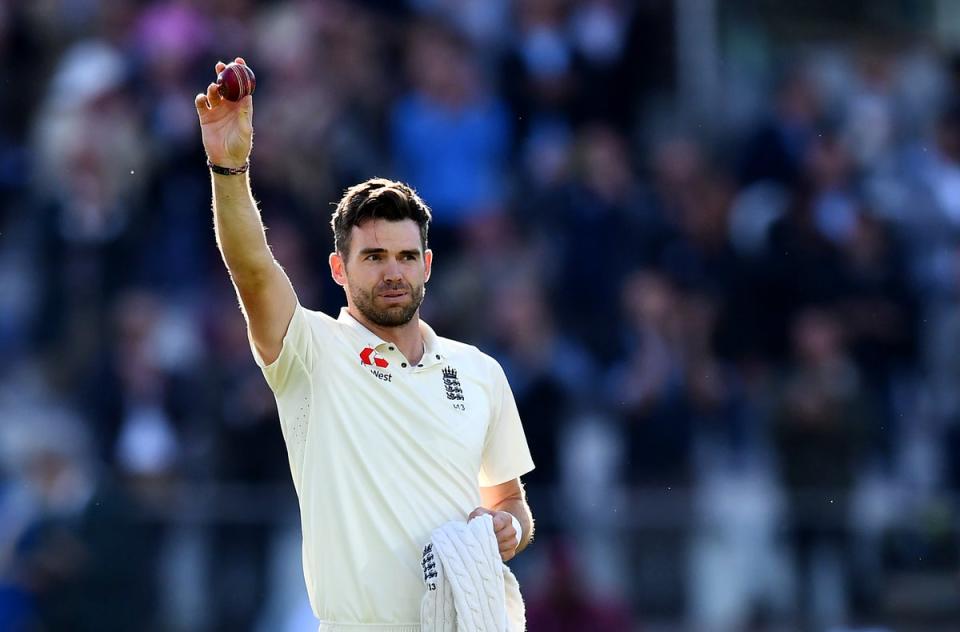 Anderson will play his 188th and final Test match at Lord’s against the West Indies  (Getty Images)