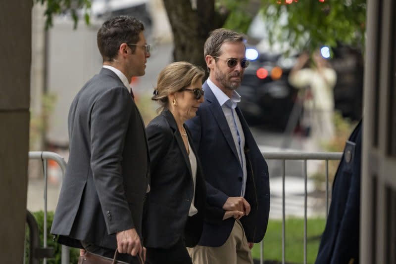 Hallie Biden, widow of the late Beau Biden, arrives at the J. Caleb Boggs Federal Building on the fourth day of Hunter Biden's trial on criminal gun charges in Wilmington, Del., on Thursday. Photo by Ken Cedeno/UPI