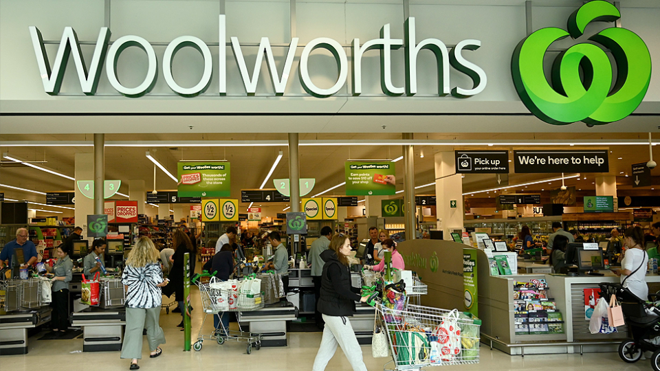 Woolworths store front.