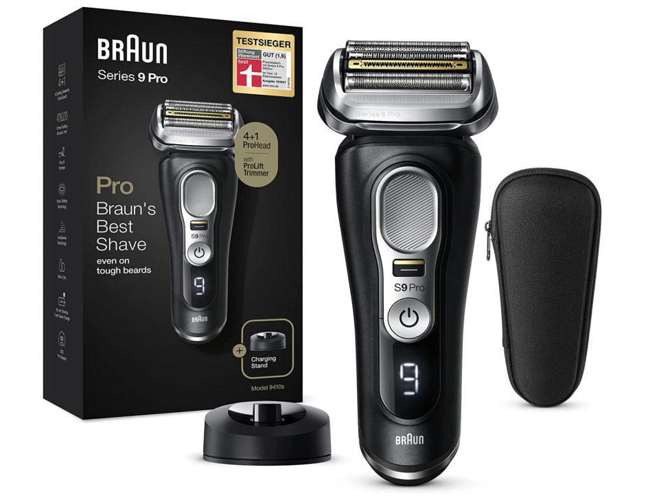 Braun Series 9 Pro Premium Rasierer Herren mit 4+1 Scherkopf, Elektrorasierer mit ProLift Trimmer, 60 Min. Akkulaufzeit