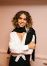 <p><strong>Who:</strong> Cleo Wade</p><p><strong>Affordable Fashion Finds: Lou & Grey</strong> front-tie shirt, $69, <a rel="nofollow noopener" href="https://www.louandgrey.com/lou-&-grey-tie-front-shirt/486368" target="_blank" data-ylk="slk:louandgrey.com;elm:context_link;itc:0;sec:content-canvas" class="link ">louandgrey.com</a>.</p><p><a rel="nofollow noopener" href="https://www.louandgrey.com/lou-&-grey-tie-front-shirt/486368" target="_blank" data-ylk="slk:SHOP NOW;elm:context_link;itc:0;sec:content-canvas" class="link ">SHOP NOW</a></p><p><strong>Lou & Grey</strong> sweater, $69, <a rel="nofollow noopener" href="https://www.louandgrey.com/lou-&-grey-drawstring-neck-tunic-sweater/472447" target="_blank" data-ylk="slk:louandgrey.com;elm:context_link;itc:0;sec:content-canvas" class="link ">louandgrey.com</a>.</p><p><a rel="nofollow noopener" href="https://www.louandgrey.com/lou-&-grey-drawstring-neck-tunic-sweater/472447" target="_blank" data-ylk="slk:SHOP NOW;elm:context_link;itc:0;sec:content-canvas" class="link ">SHOP NOW</a></p><p><strong>Why We Love It: </strong>While giving an empowering talk at Lou & Grey x OKREAL, the inspiring poet looked equally cozy and chic in two classic wardrobe essentials from the brand. </p>