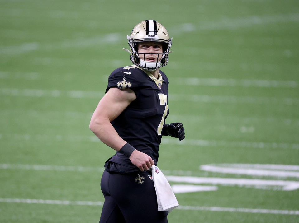 Taysom Hill #7 of the New Orleans Saints 