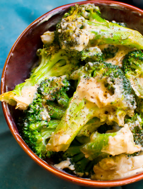 Two-Ingredient, Creamy Garlic Broccoli