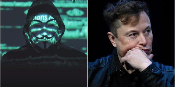 Anonymous amenaza a Elon Musk