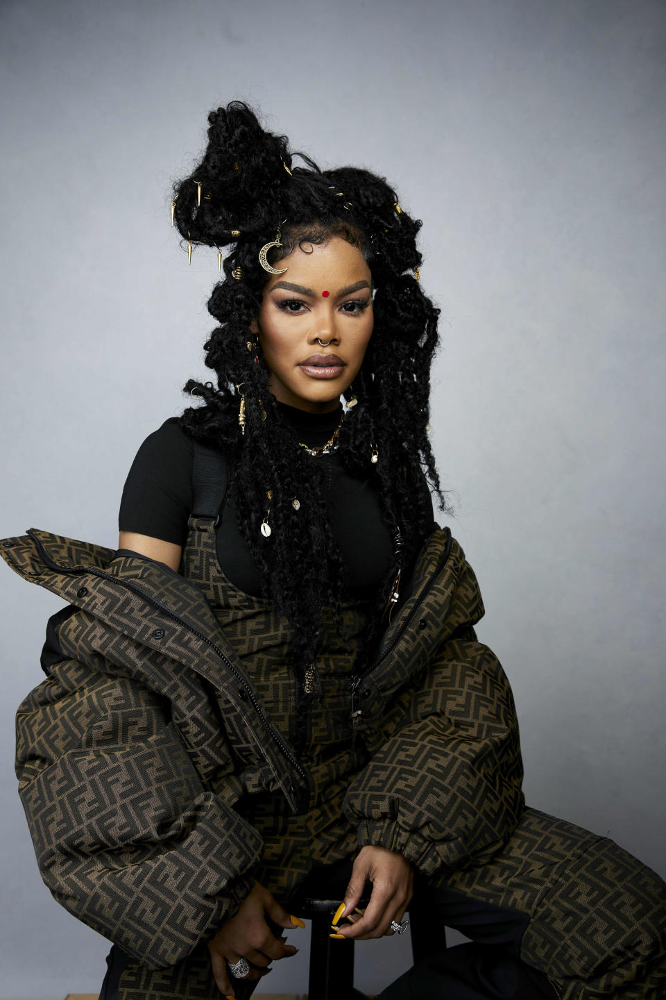 FILE - Teyana Taylor poses for a portrait to promote the film "A Thousand and One" at the Latinx House during the Sundance Film Festival on Sunday, Jan. 22, 2023, in Park City, Utah. (Photo by Taylor Jewell/Invision/AP, File)