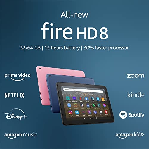 Nueva tablet Fire HD 8 Kids con pantalla HD de 8 pulgadas, para