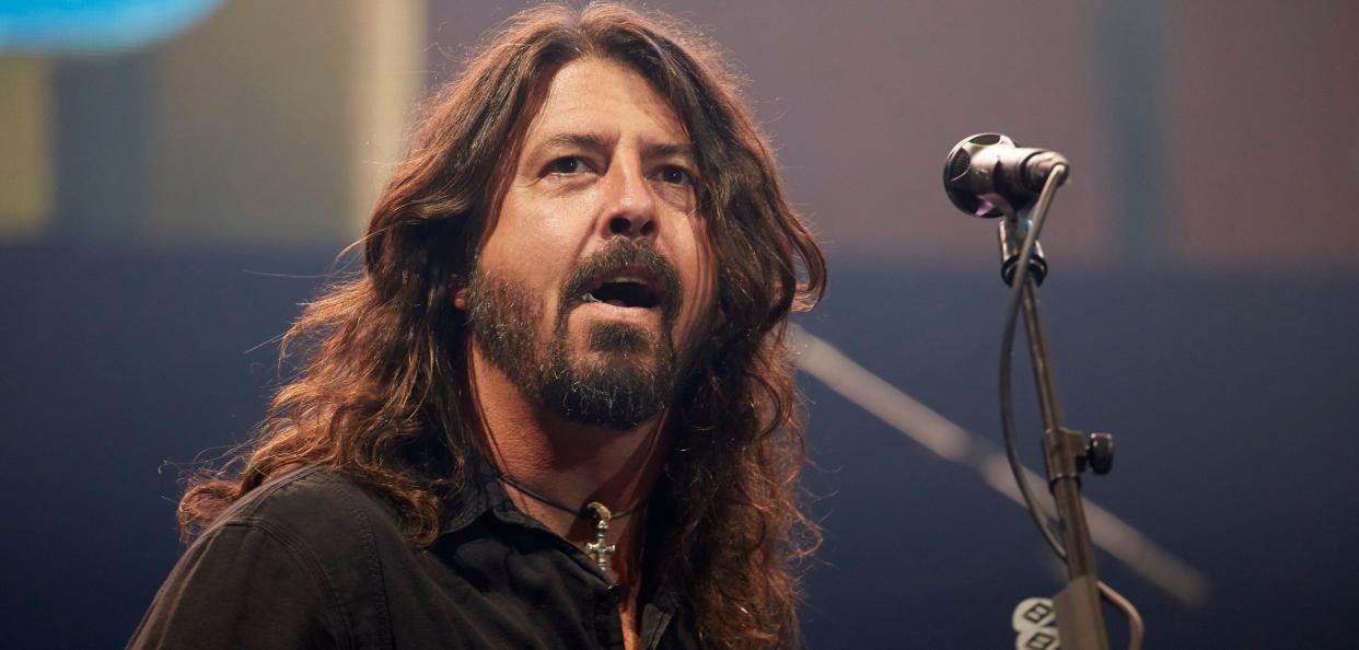 Dave Grohl of the Foo Fighters said he's ashamed of President Trump.&nbsp; (Photo: Sebastian Reuter via Getty Images)