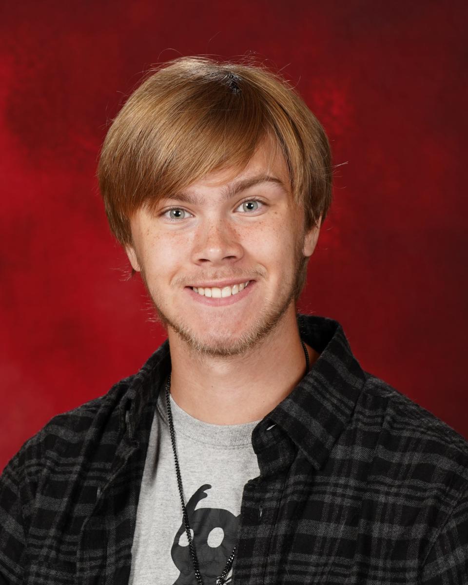 Wyatt Mosley, 18, of Mineral City. Senior Wyatt Mosley was the school’s October 2023 Fine Arts Student of the Month. Wyatt was a member of the TVHS Marching Band, Select Choir, Drama Club and track team.