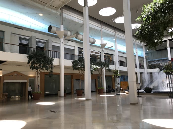 Vacant storefronts at Plymouth Meeting Mall