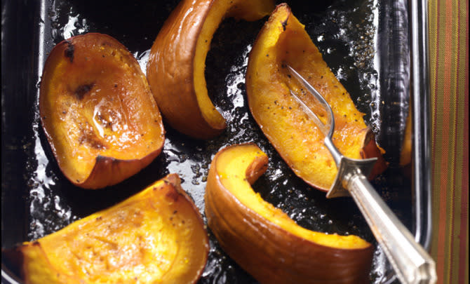 Maple Roasted Pumpkin Wedges