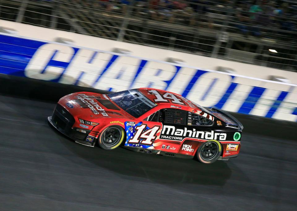Mitchell's Chase Briscoe bolts down the backstretch in the Coca-Cola 600 at Charlotte Motor Speedway on Memorial Day.