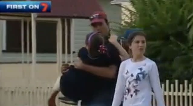 It's thought the girl was bitten by the dog while she was playing with another dog in her front yard. Source: 7News