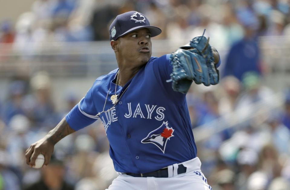 Marcus Stroman will lead the Jays rotation, but he'll need to be better than last year. (AP)