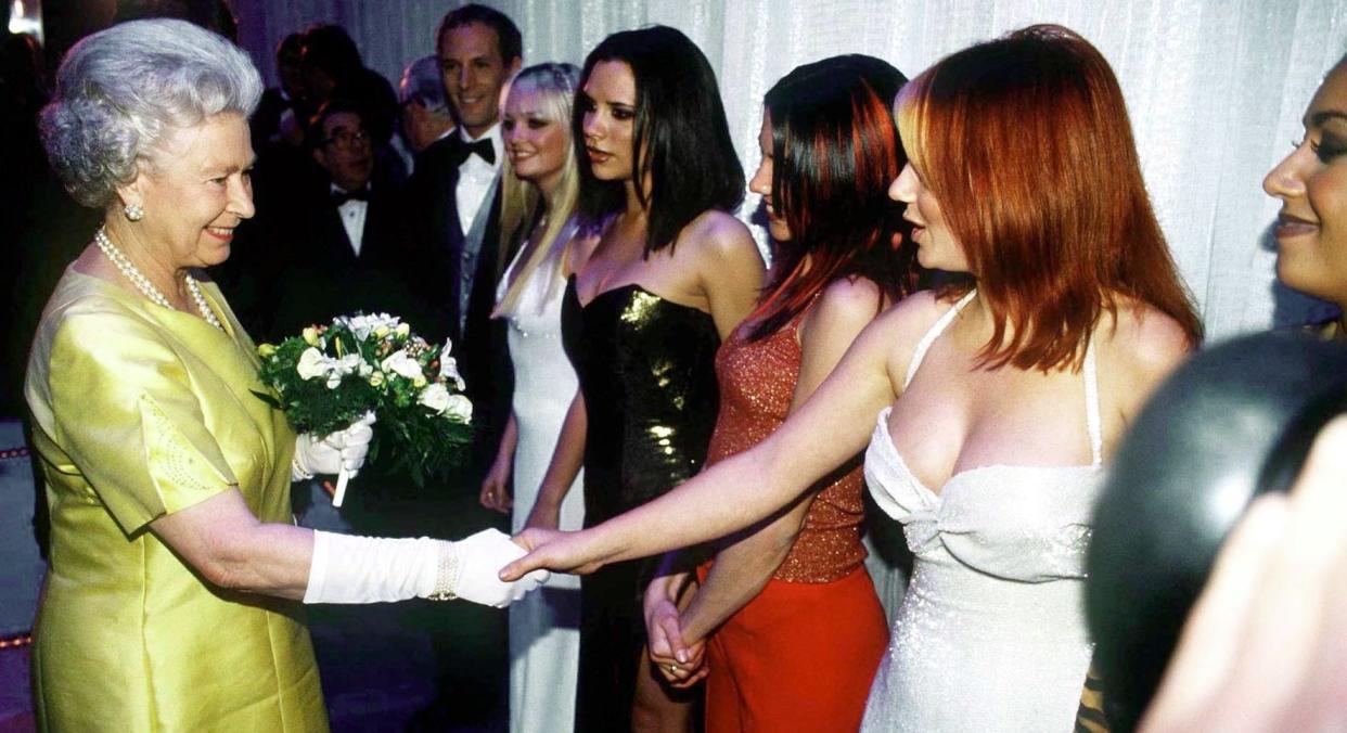 Geri Horner first met the Queen in 1997 with the Spice Girls (Getty Images)