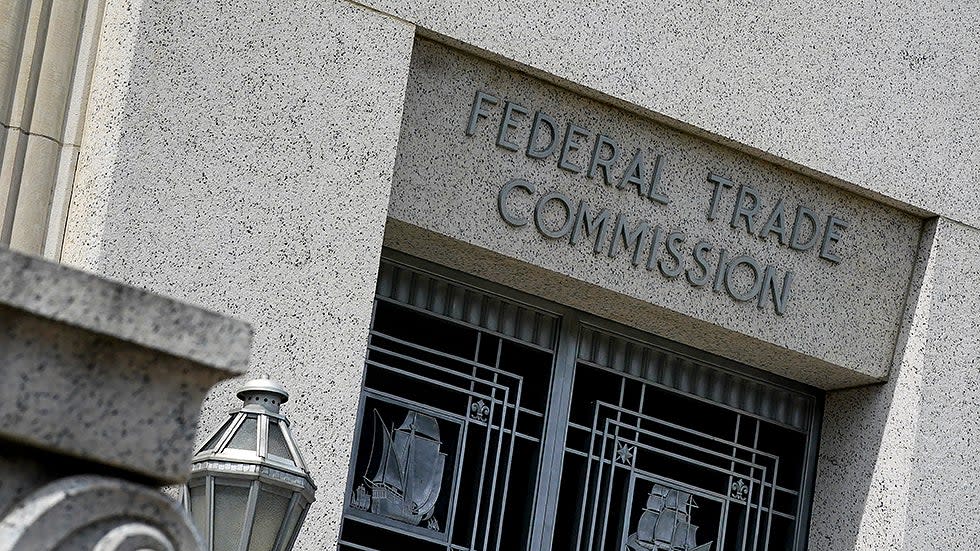 The Federal Trade Commission building in Washington, D.C., is seen on June 18