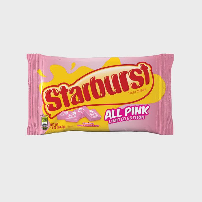 <a href="https://www.amazon.com/Starburst-Pink-Fruit-Chews-Candy/dp/B07177WWKQ/?tag=readerwp-20" rel="nofollow noopener" target="_blank" data-ylk="slk:Starburst All Pink Fruit Chews;elm:context_link;itc:0;sec:content-canvas" class="link rapid-noclick-resp">Starburst All Pink Fruit Chews</a>