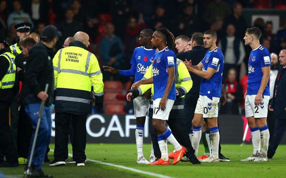 Angry Everton fans throw Alex Iwobi's shirt back at him - GETTY IMAGES/Charlie Crowhurst