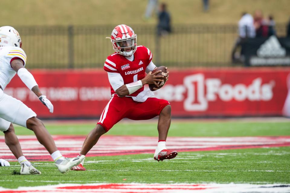 Quarterback Levi Lewis helped lead UL to a 21-16 win over UL Monroe on Saturday night at Cajun Field.