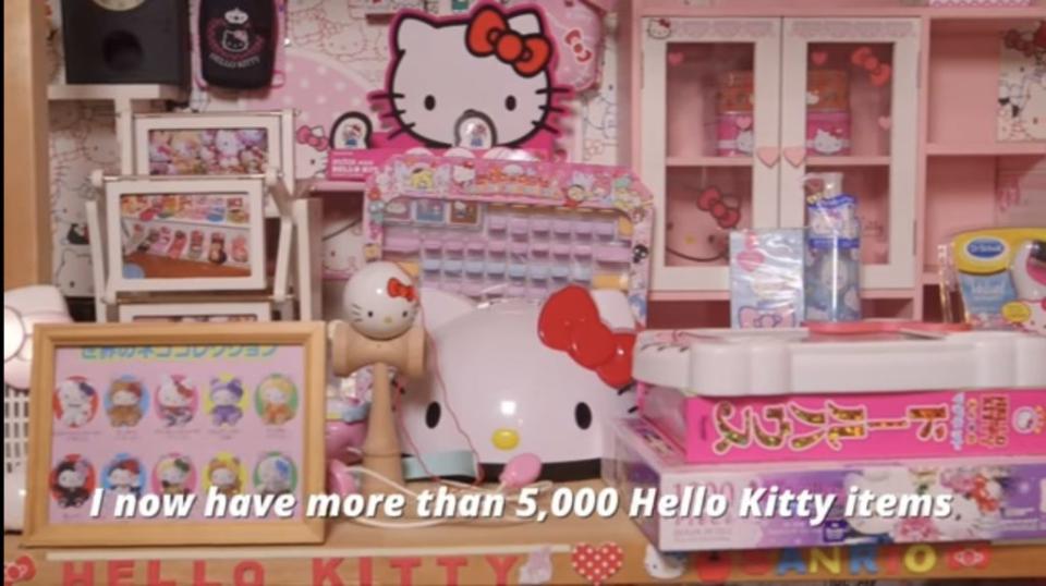 日本老伯伯收藏Hello Kitty全球稱冠！鍾意Hello Kitty原因：佢嘅表情令我好治癒！