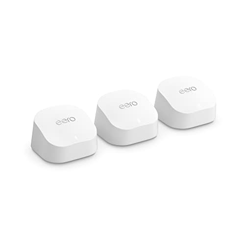 Amazon eero 6+ mesh Wi-Fi system | Fast and reliable gigabit speeds | connect 75+ devices | Cov…