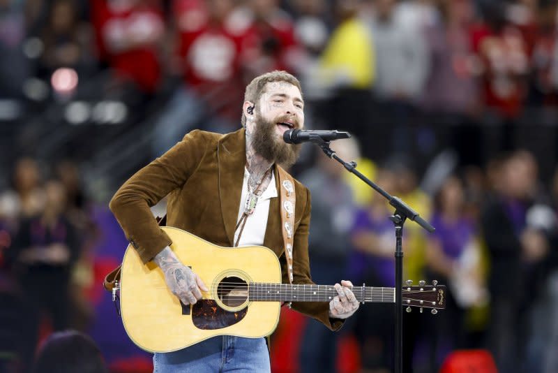 Post Malone (pictured) and Morgan Wallen released a single and music video for the song "I Had Some Help." File Photo by John Angelillo/UPI