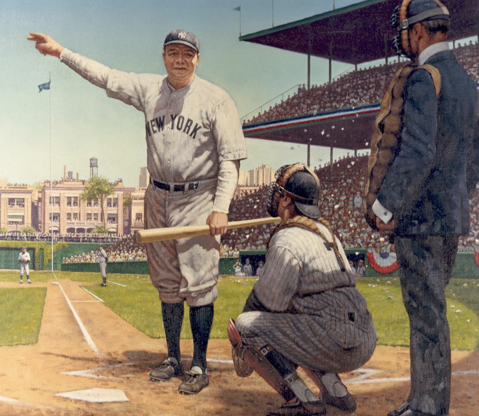 Robert Thom's painting of Babe Ruth's 