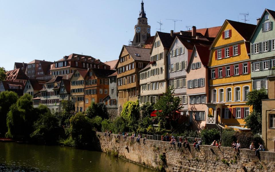 A general view of Tübingen and its River Neckar - Alamy