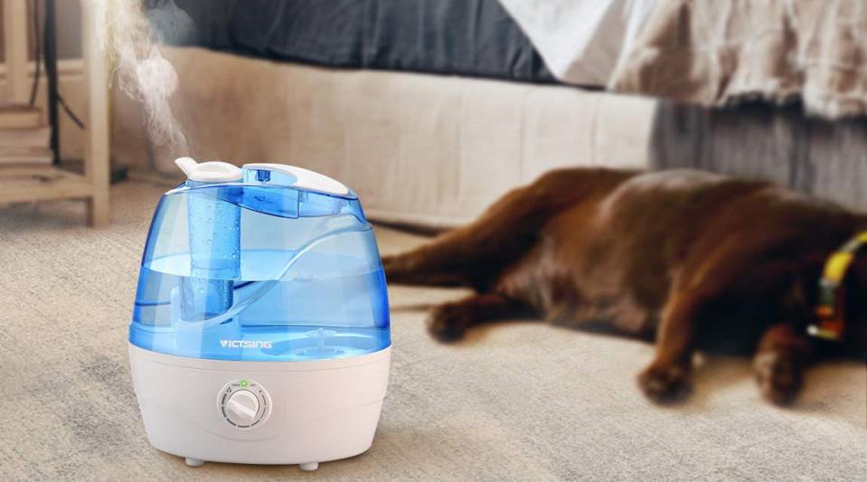 Operating at just 28 decibels, the VicTsing Cool Mist Humidifier claims to be quieter than turning a page in a book.