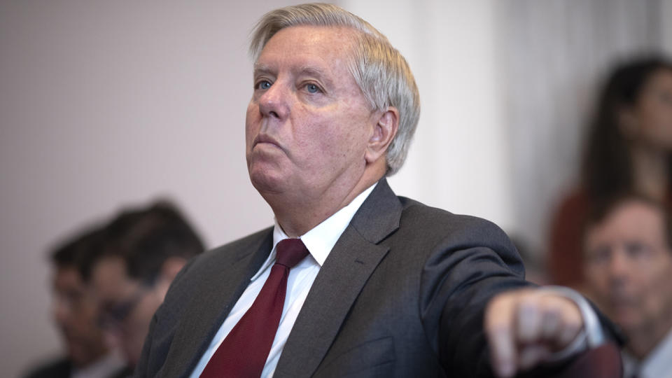 Sen. Lindsey Graham, R-S.C., as a new abortion bill is announced on Capitol Hill.