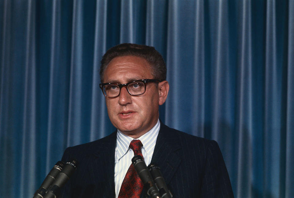 Henry A. Kissinger at the White House in 1971. / Credit: Bettmann/Getty