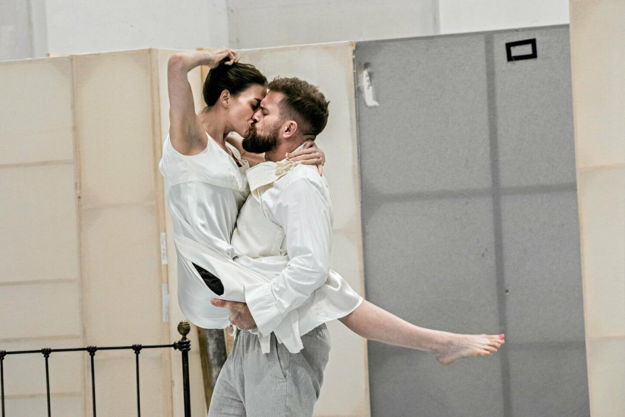 Jarrett Ott et Jacquelyn Stucker, alias Samson et Dalila, en répétition à Aix-en-Provence pour la création mondiale du Samson de Rameau.  - Credit:Jean-Louis Fernandez