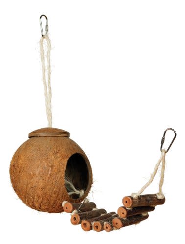 Prevue Hendryx 62801 Naturals Coco Hideaway with Ladder Bird Toy (Amazon / Amazon)