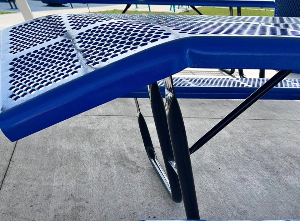 All-inclusive Play Park at Rodger Young Park, Fremont, totaling an estimated $4,000 worth of damage to a total of 8 picnic tables, has the Fremont Police Department investigating.