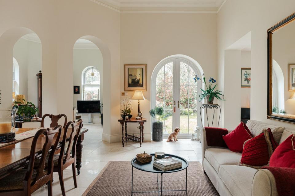 Alex says that the house’s light and arches gives it a “Mediterranean feel” (Chris Wharton)